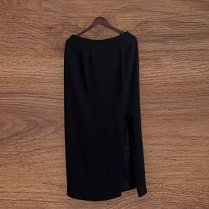 Y2K Adrianna Papell Evening Essentials Size 14 Maxi Skirt With Slit